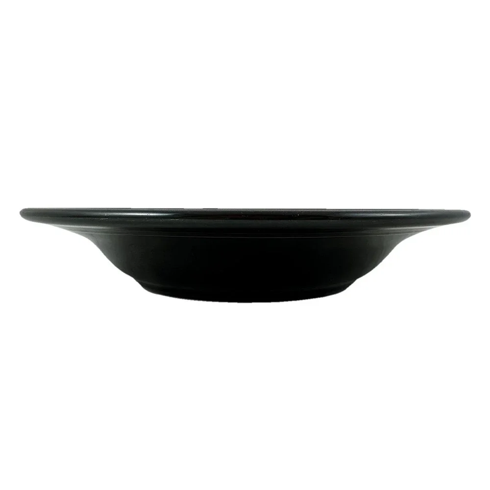 Homer Laughlin Fiestaware Rimmed Soup Bowl Black 9